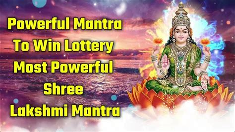 Lakshmi Mantra For Winning Lottery .